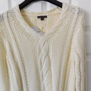 New Brooks Brothers Cotton V neck Sweater with tags